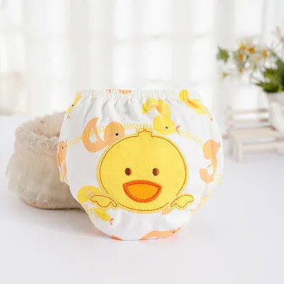 1Pcs Cute  Baby  Diapers Reusable Nappies Cloth Diaper Washable  Infants Children Baby Cotton Training Pants Nappy Changing