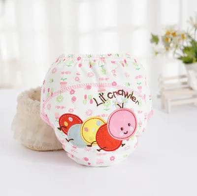 1Pcs Cute  Baby  Diapers Reusable Nappies Cloth Diaper Washable  Infants Children Baby Cotton Training Pants Nappy Changing