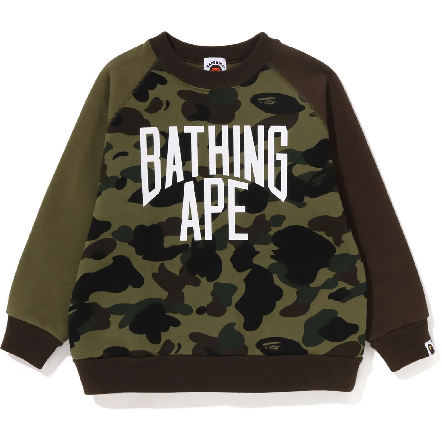 1ST CAMO BATHING APE LOOSE FIT CREWNECK KIDS