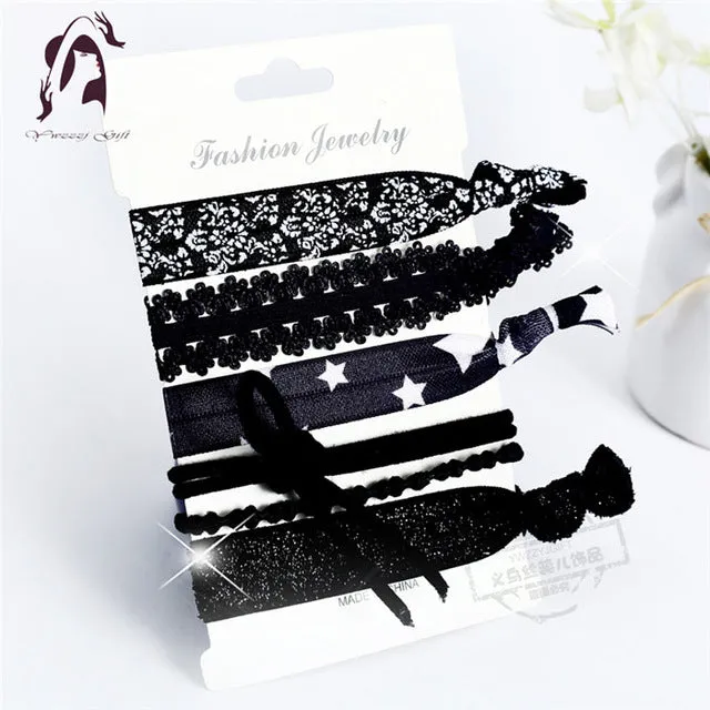 2017 Summer New Fashion Elastic Hairband For Women Hair Accessories Girls Elastic Hair Bands Children Hair Knot Rope Hair Tips