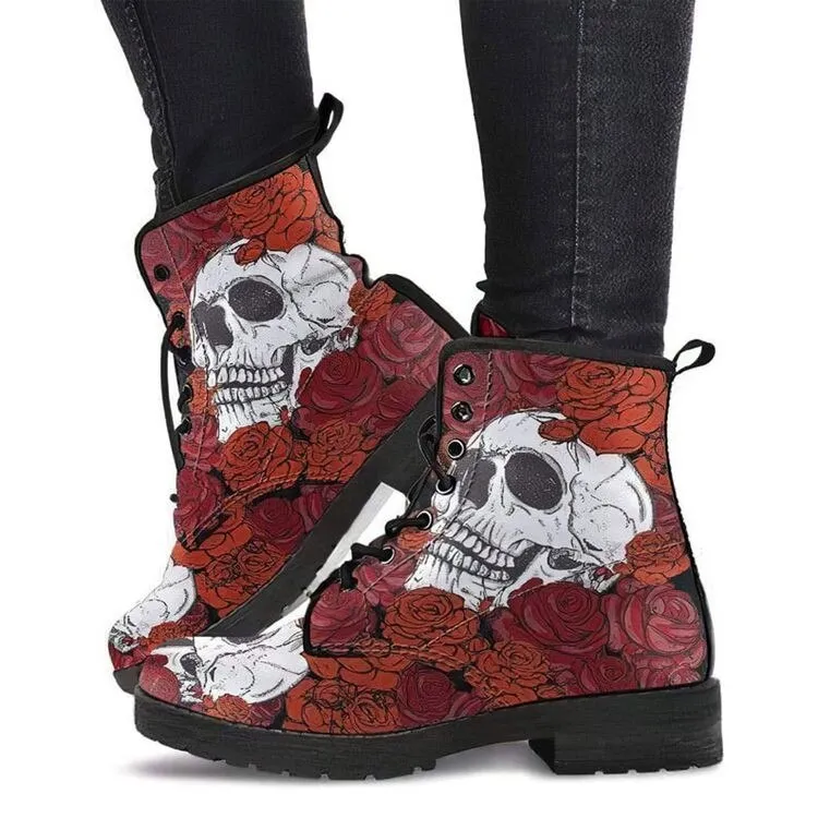 21 SKULLS N ROSES Boots