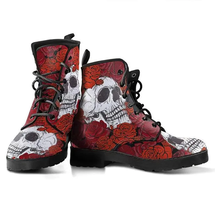 21 SKULLS N ROSES Boots