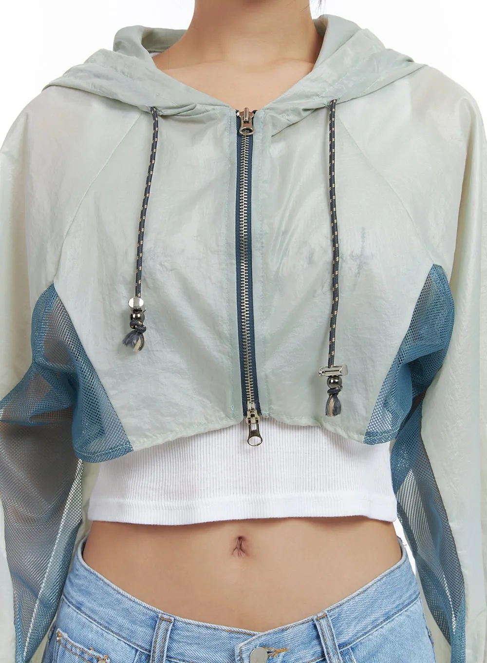 Activewear Hoodie Crop Jacket CL418