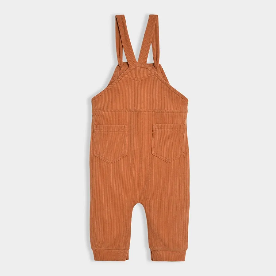 Adventure Brown Dungaree Set