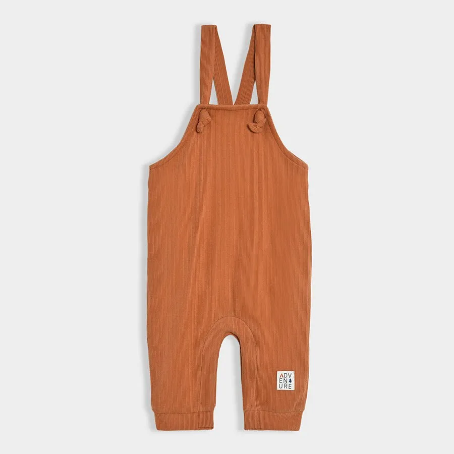 Adventure Brown Dungaree Set