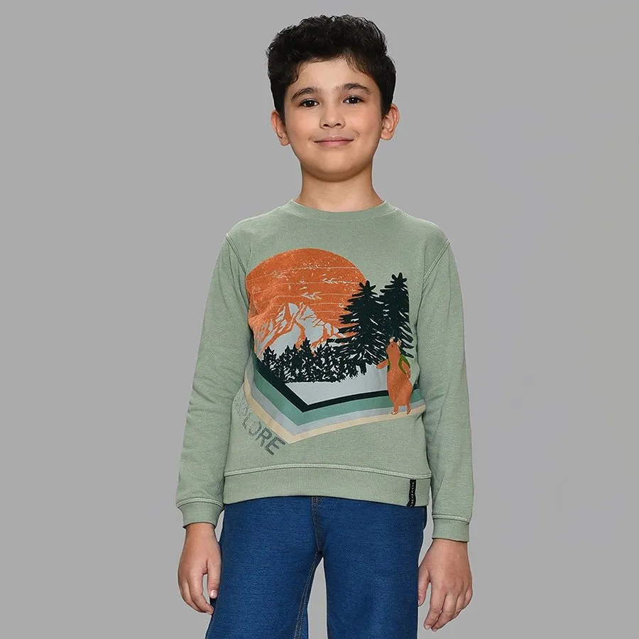 Adventure Explore Printed Sweatshirt