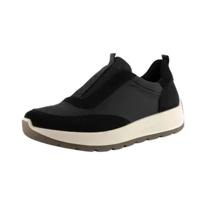 Ara New York Black Women's Slip-On Walking Shoes