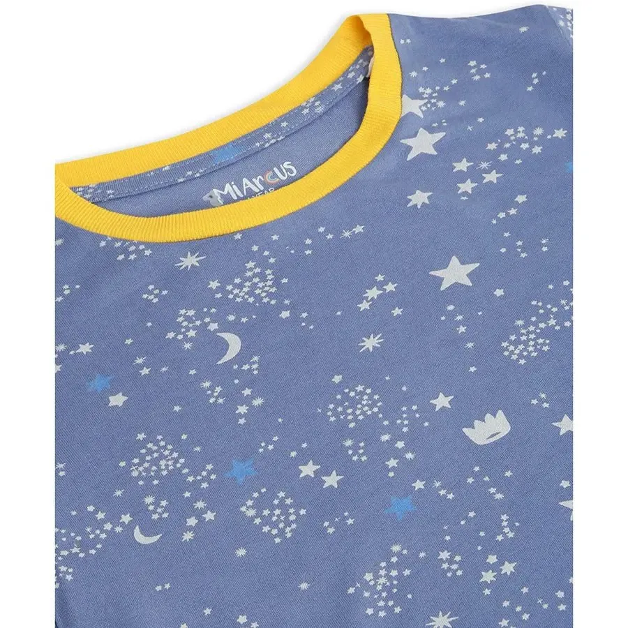 Baby Boy Star Print Slumber Set (Top & Pyjama)