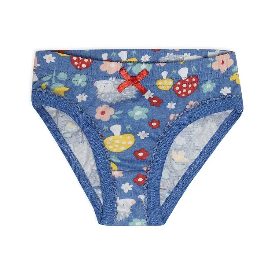 Baby Girl Briefs with Blossom Print- (Pack of 3)