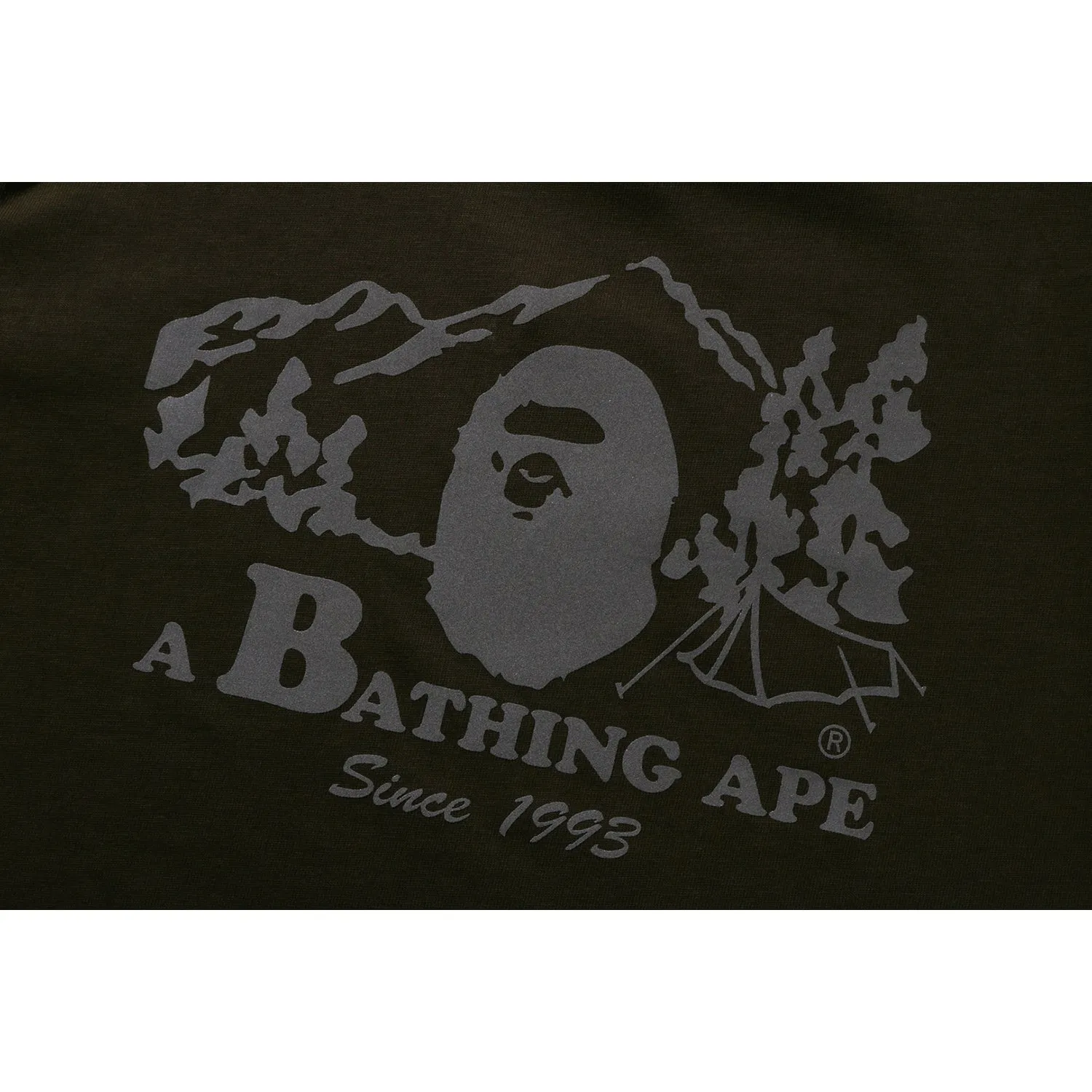 BAPE REFLECTIVE PRINT LAYERED L/S TEE KIDS