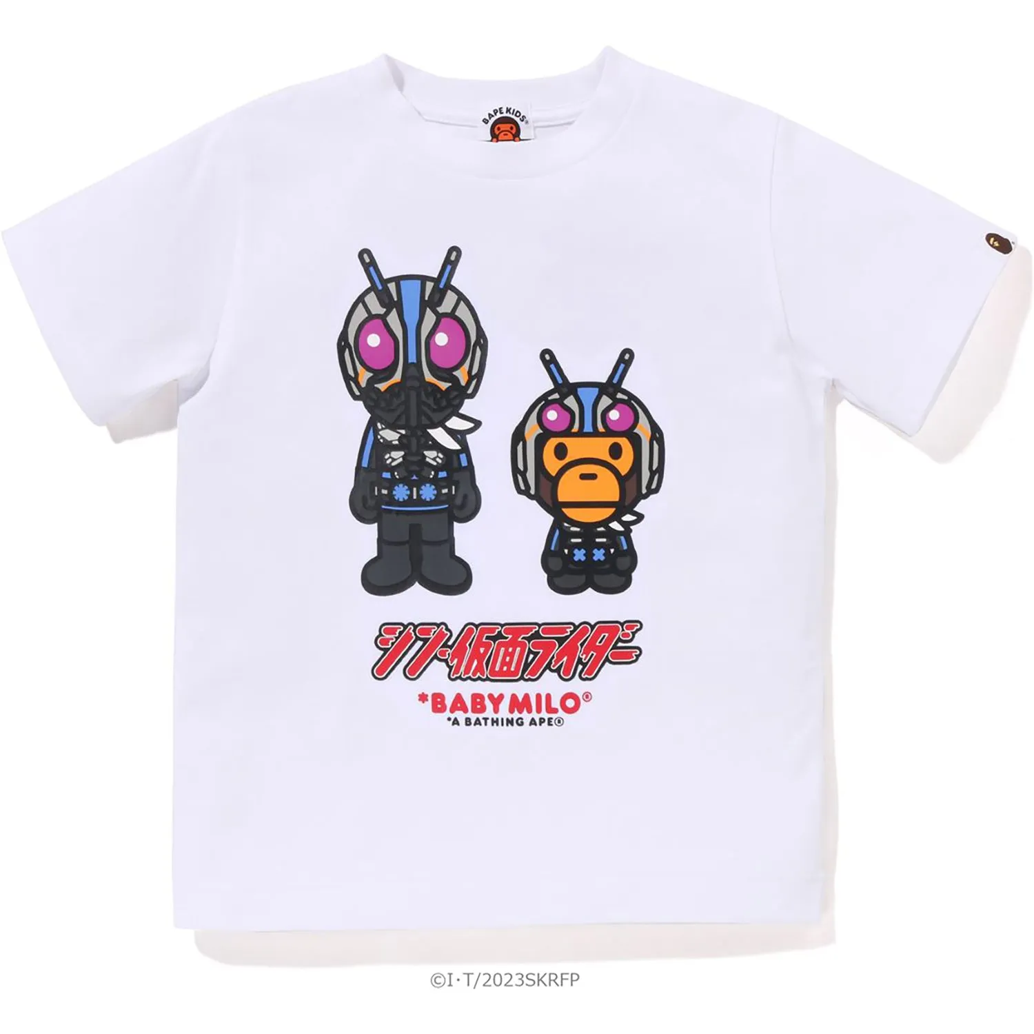 BAPE X SHIN KAMEN RIDER NO.0 BABY MILO TEE KIDS