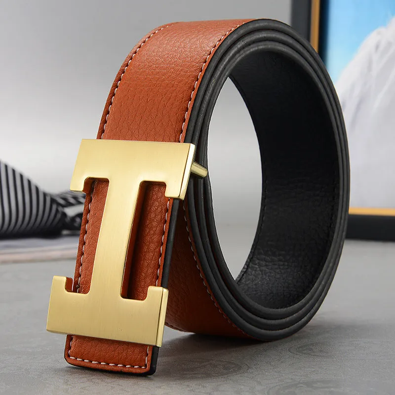 Belt Men's Casual Trendy All-Match Middle-Aged Persons Youth Pants Belt