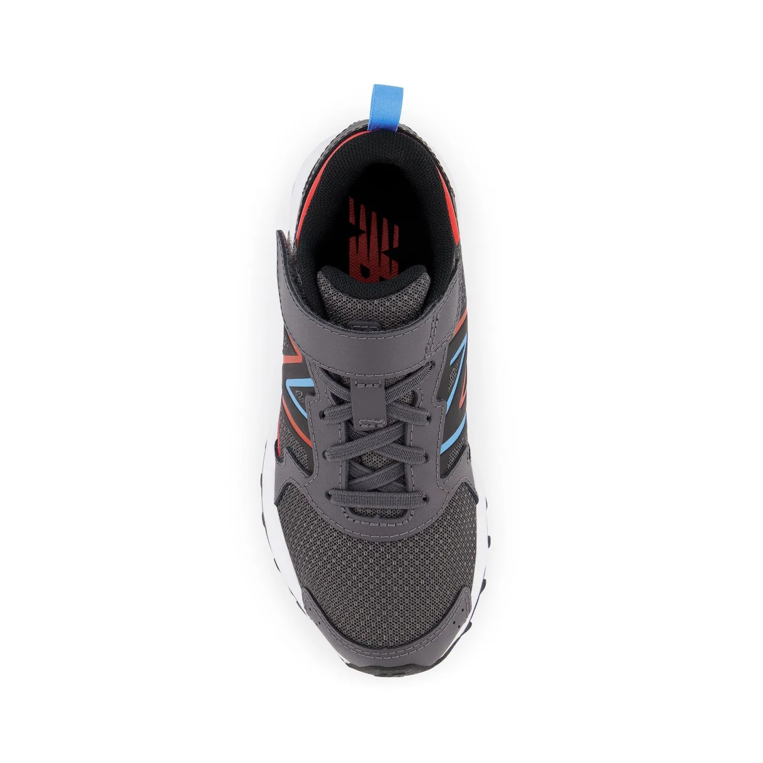 Big & Little Kid's New Balance Fresh Foam 650 Bungee Lace with Top Strap Color: Magnet with Neo Flame