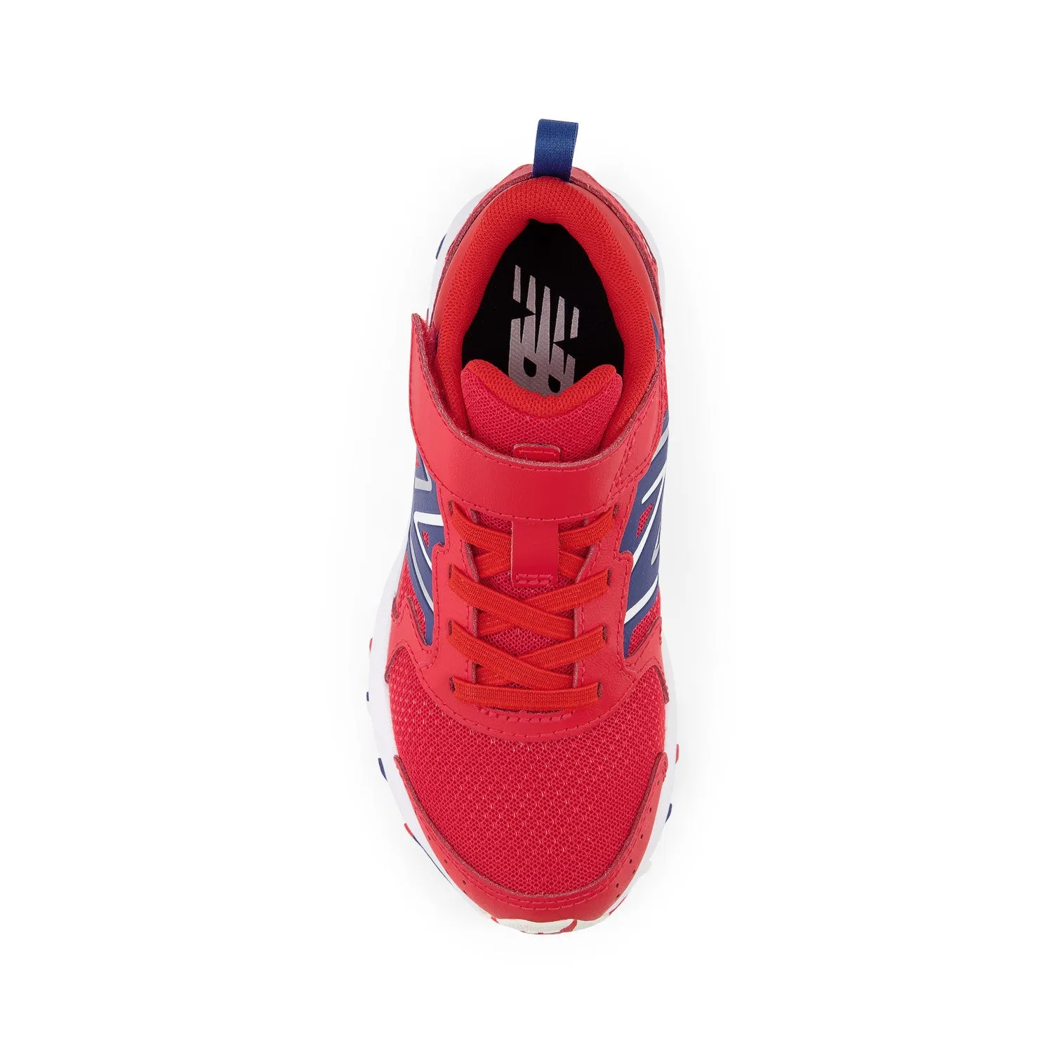 Big & Little Kid's New Balance Fresh Foam 650 Bungee Lace with Top Strap Color: Team Red with Night Sky & White