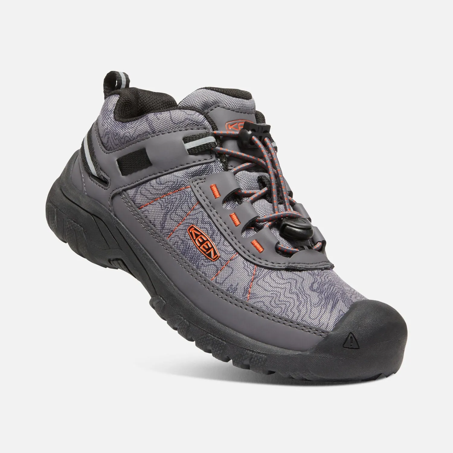 Big Kids Keen Targhee Sport Vent Shoe Color: Magnet/Scarlet Ibis