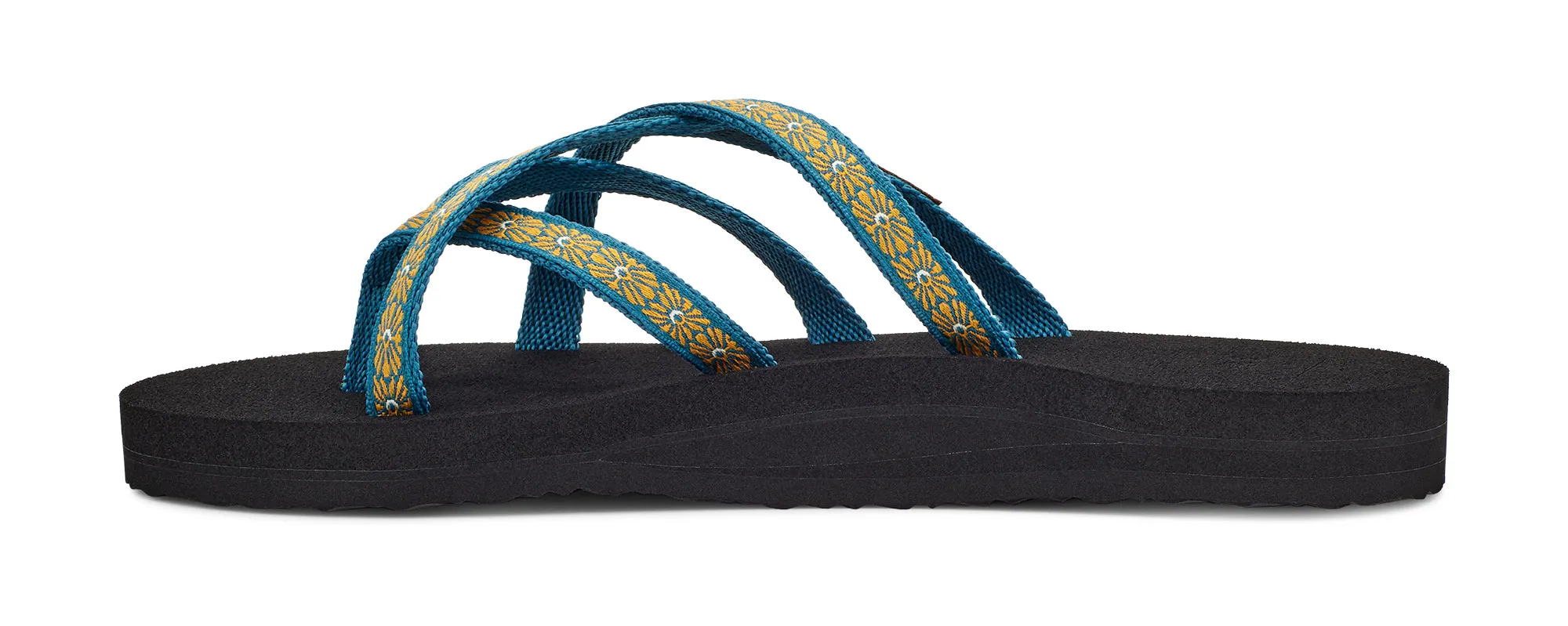 Big Kid's Teva Olowahu Color: Flower Loom Blue Coral