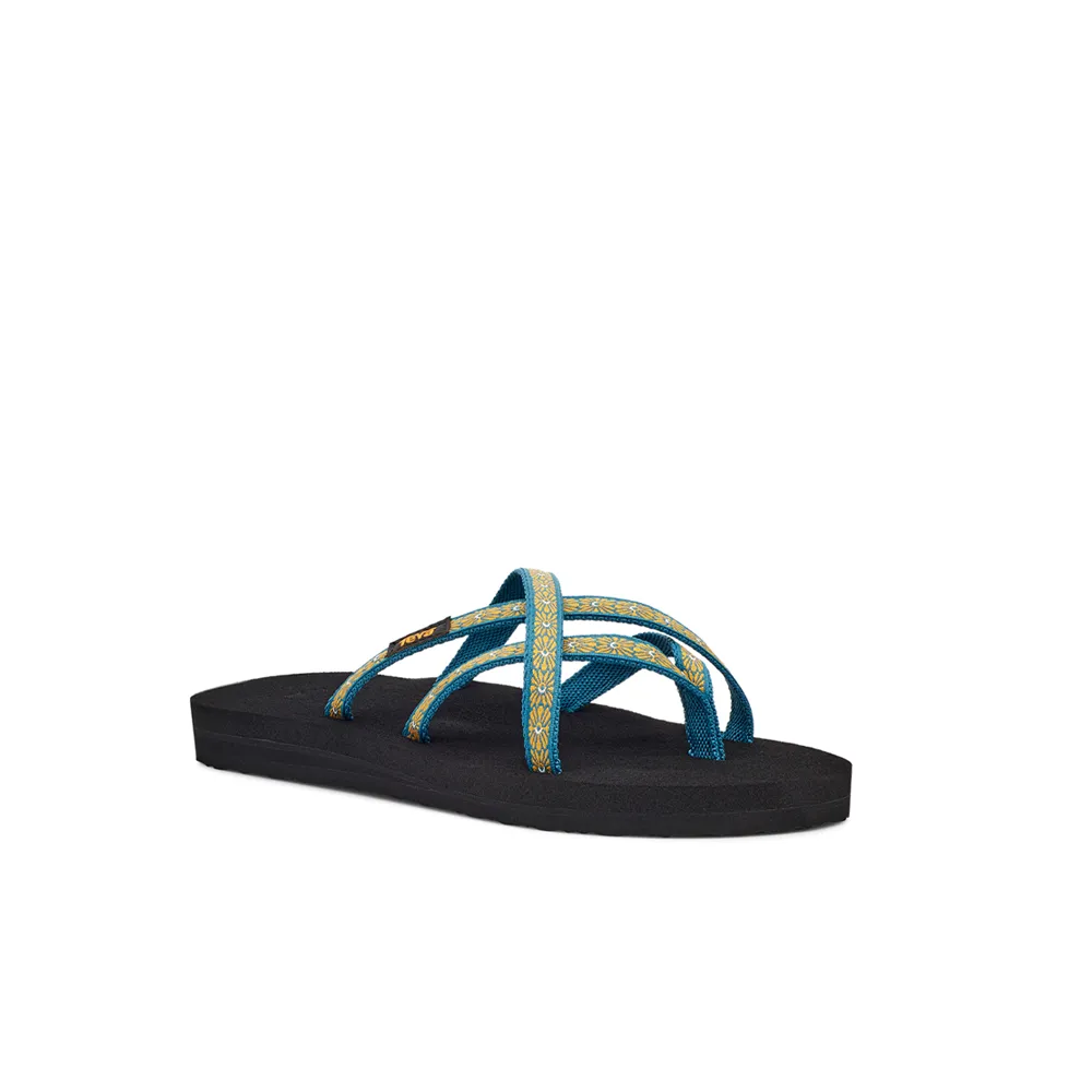 Big Kid's Teva Olowahu Color: Flower Loom Blue Coral