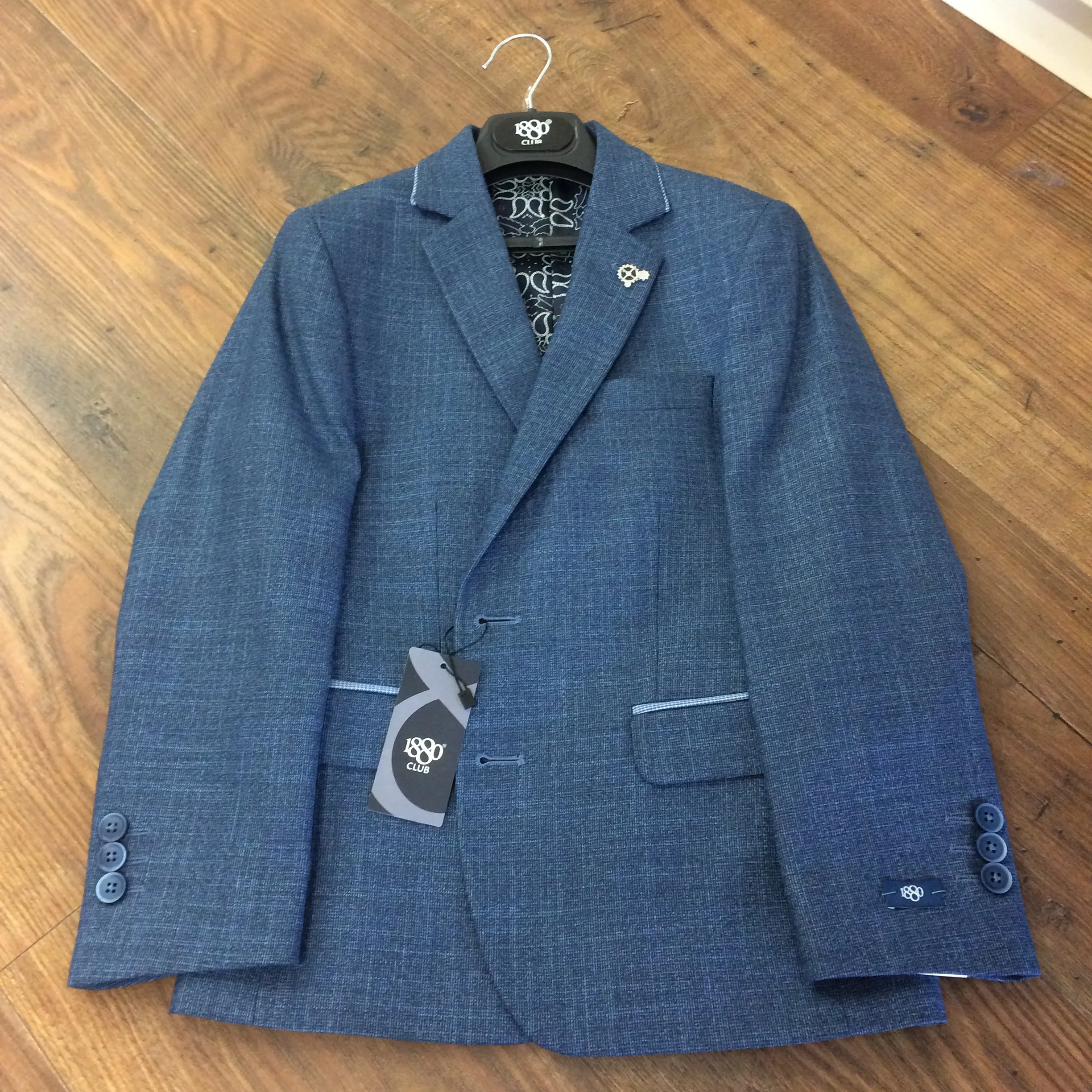 Blue Genaro Suit Jacket - 1880 Club