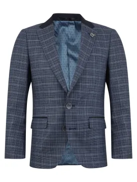 Blue/Navy Check Tivoli Jacket (Mix & Match) - 1880 Club