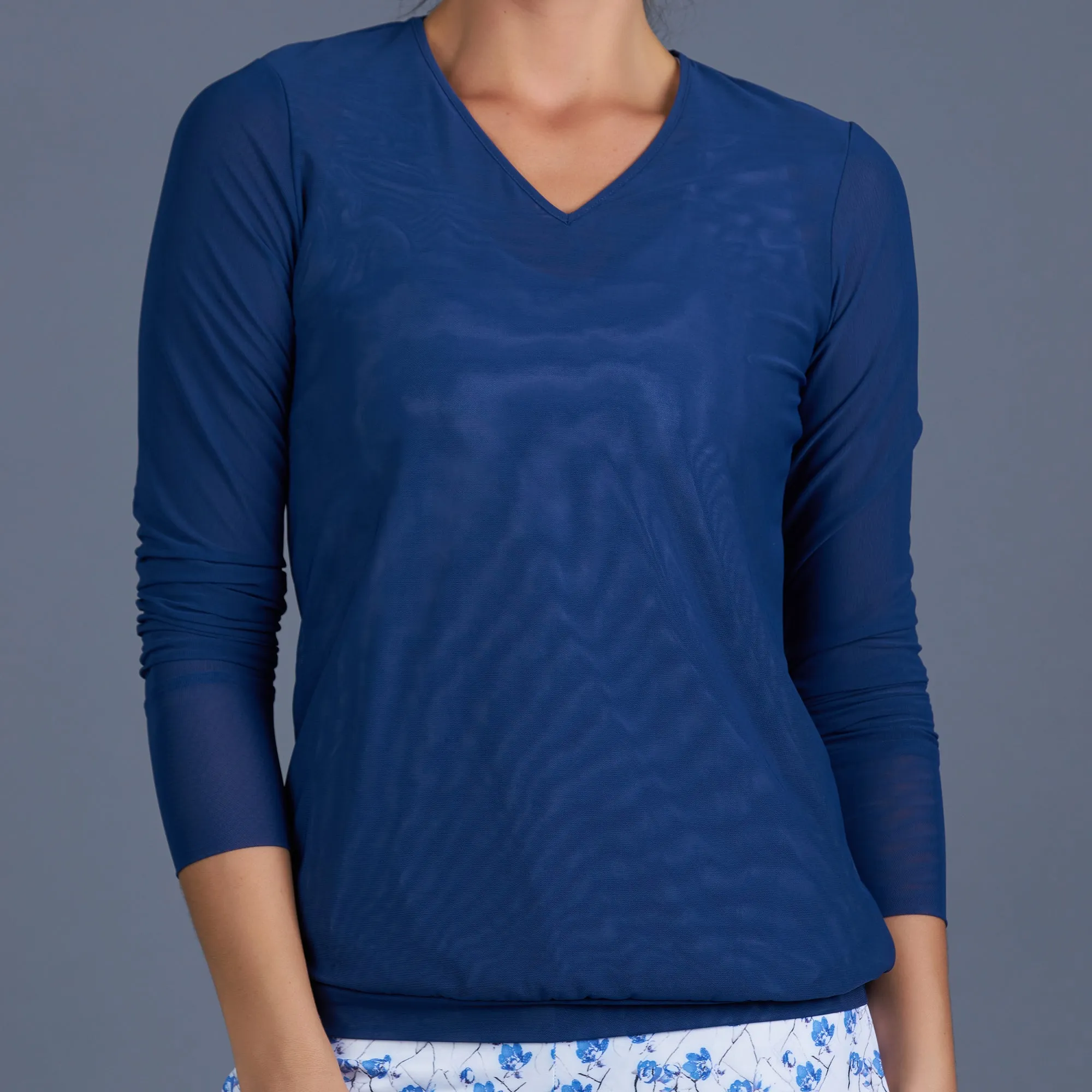 Blues V-neck Pullover (navy)