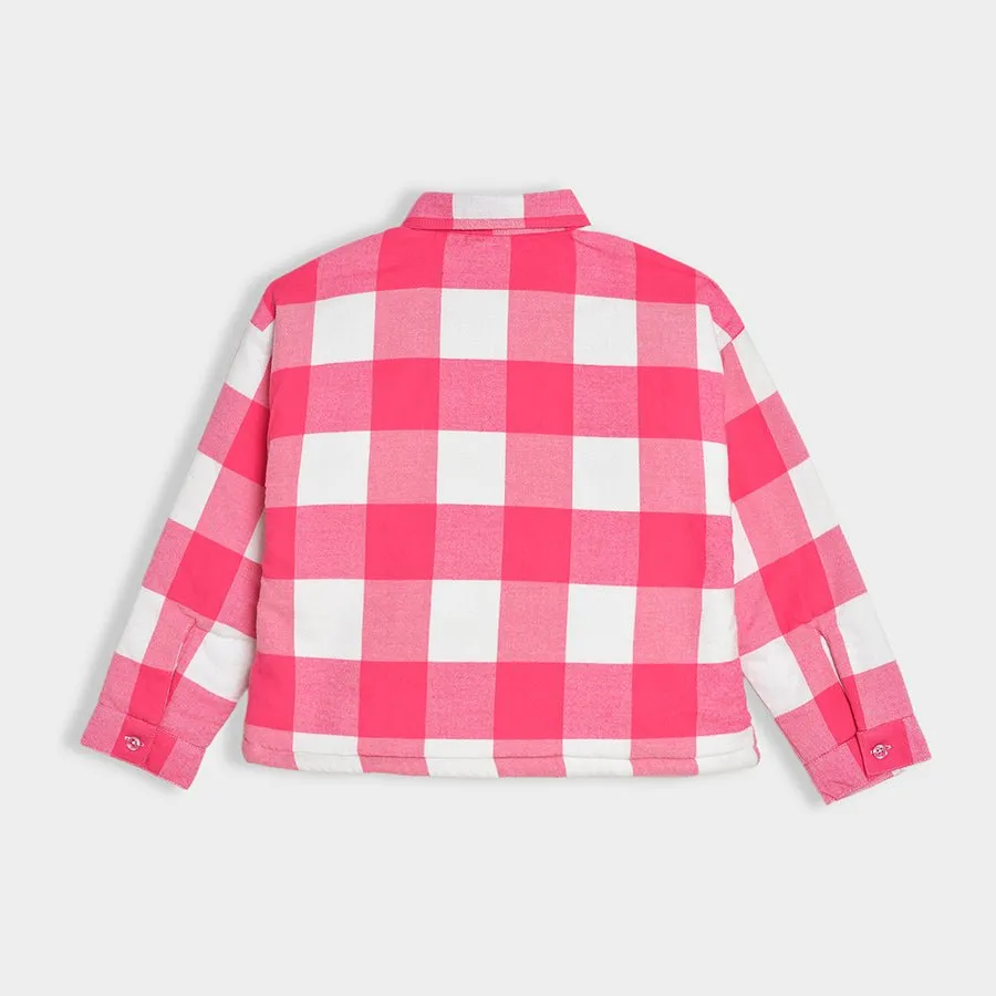 Bonjour Carmine Sherpa Shirt Pink