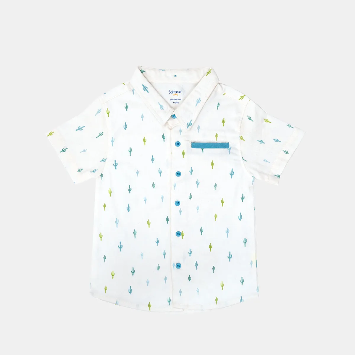 Cactus Crush Brush Twill Shirt With Pocket Detail