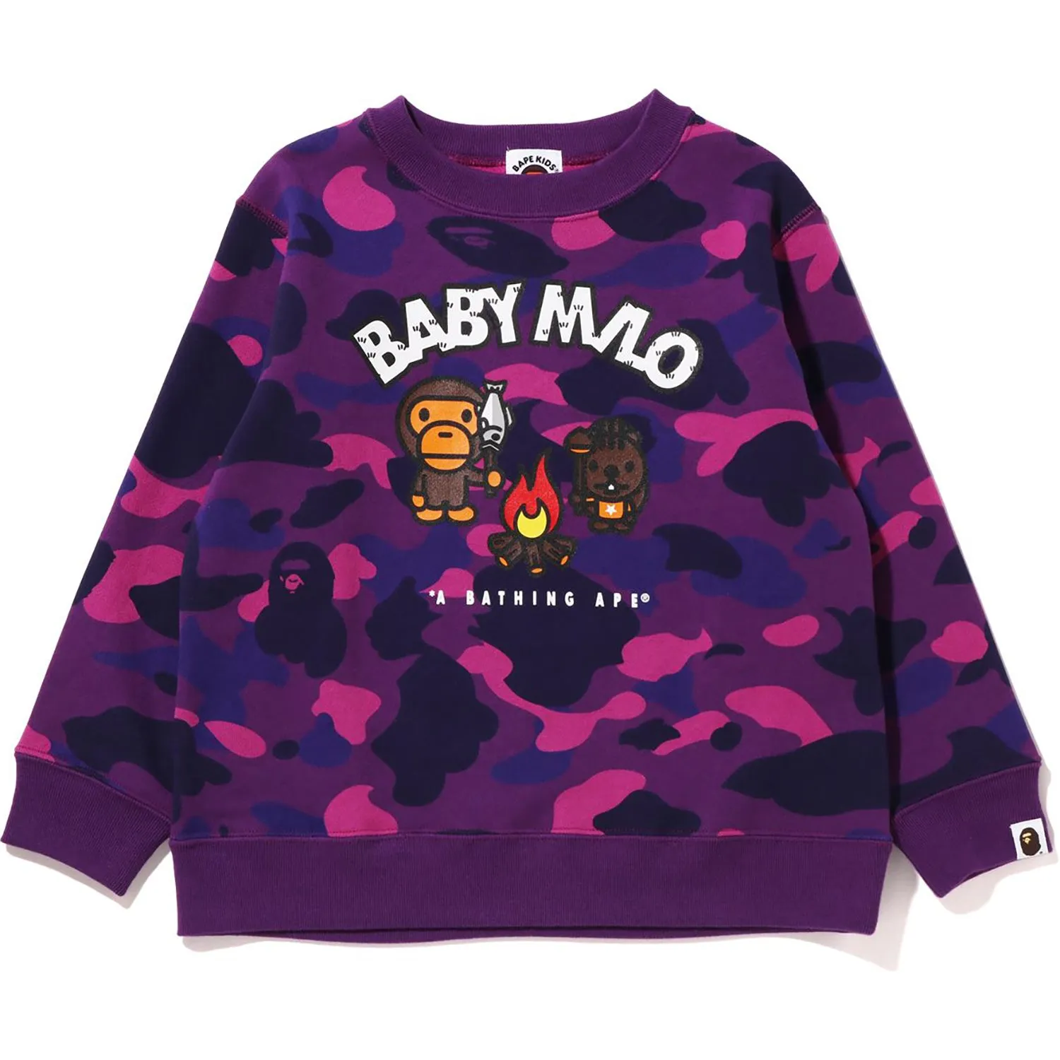 COLOR CAMO BABY MILO CAMP CREWNECK KIDS