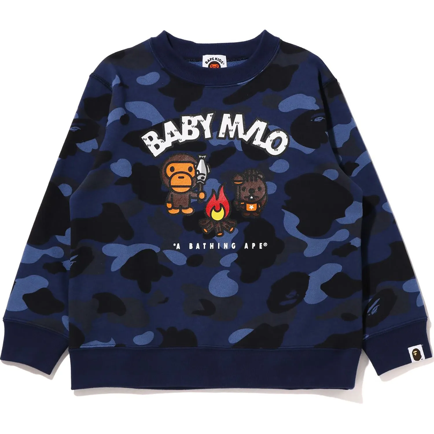 COLOR CAMO BABY MILO CAMP CREWNECK KIDS