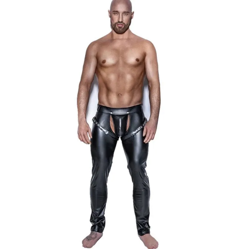 Come Closer Faux Leather Pants | Wet Look | Black | Stretch