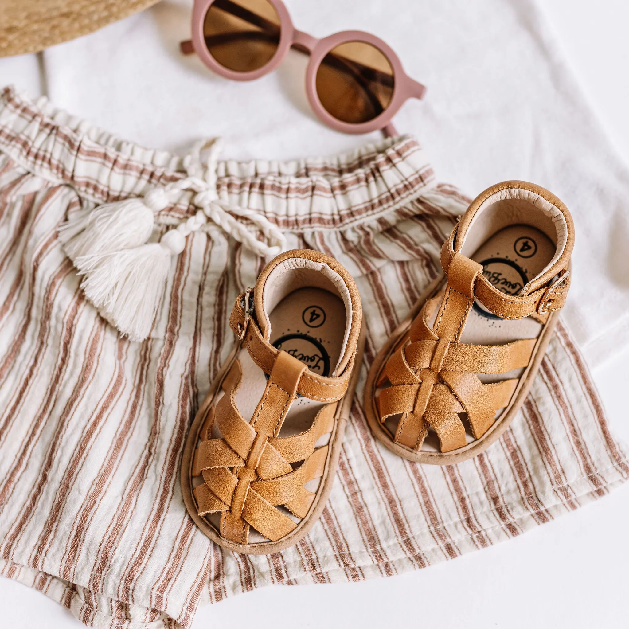 Desert Sand Closed Toe Sandal {Premium Leather}