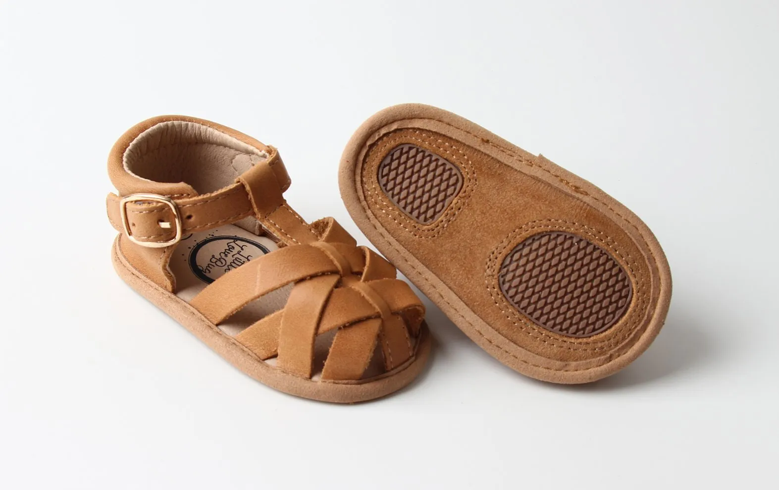 Desert Sand Closed Toe Sandal {Premium Leather}