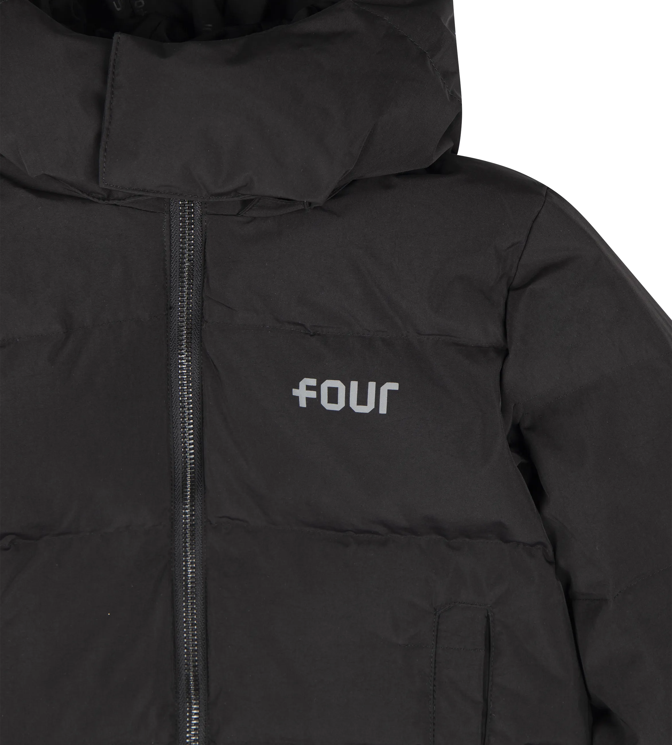 FOUR Logo Puffer Black