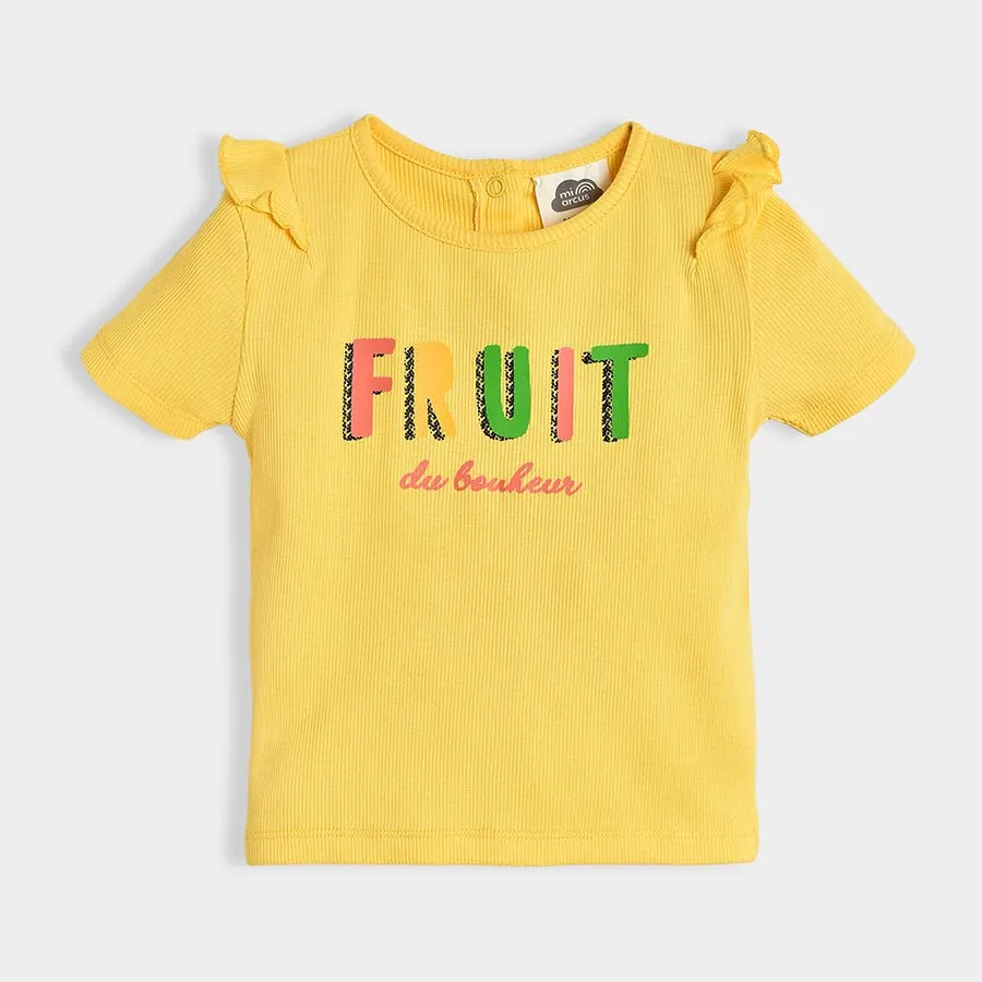 Fruits Love Yellow Top & Pajama Set