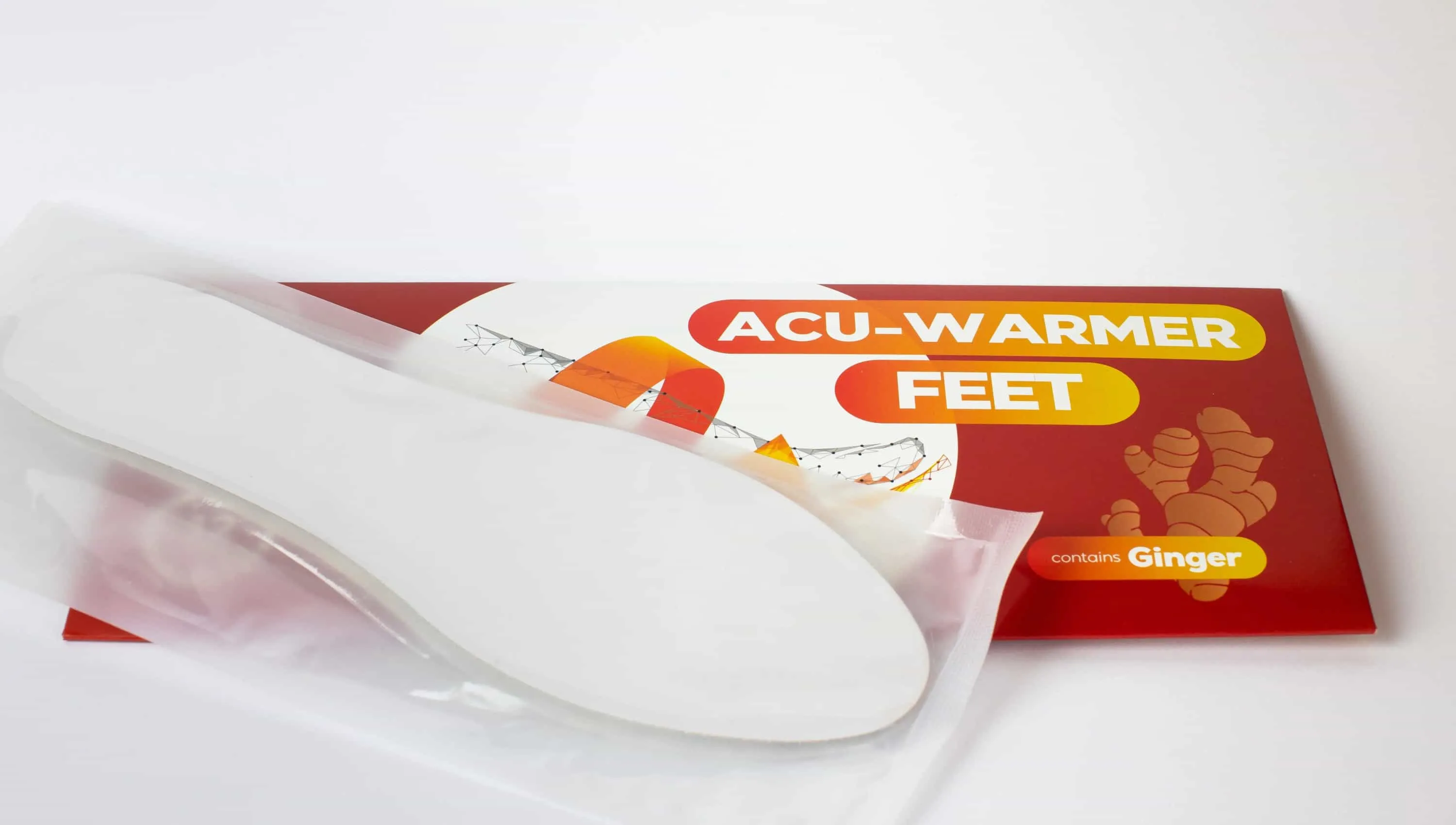 Ginger Insole Feet Acu-Warmer - One Pair Insoles