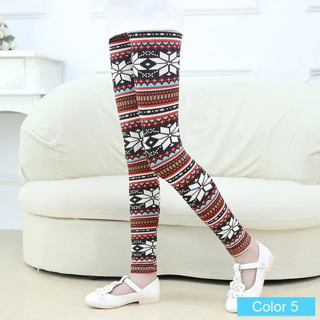 girl pants new arrive printing Flower girls leggings Toddler Classic Leggings  2-14Ybaby girls leggings kids leggings