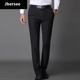 Jbersee Mens Suit Pants Fashion Dress Pants Formal Business Male Casual Long Trousers Slim Fit Male Wedding Dress Mens Suit