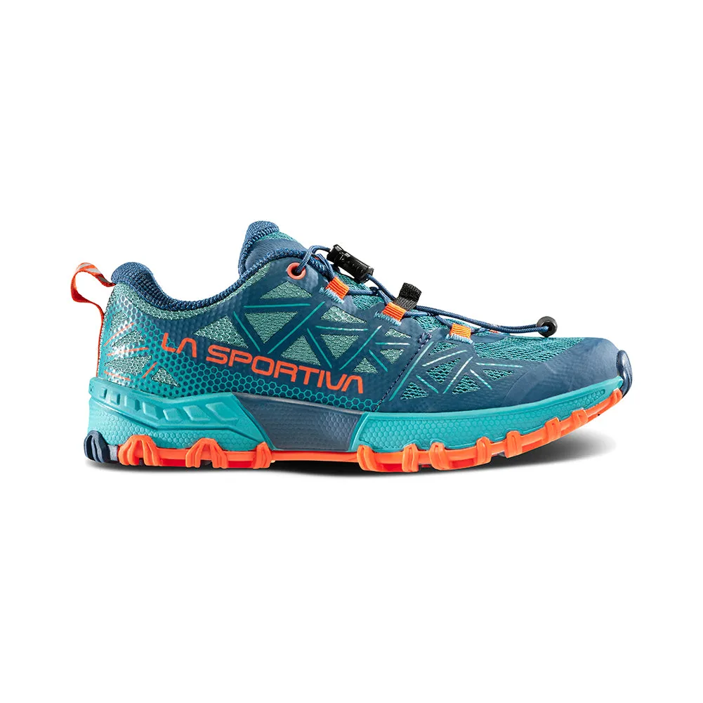 Kid's La Sportiva Bushido II JR Color: Lagoon / Storm Blue