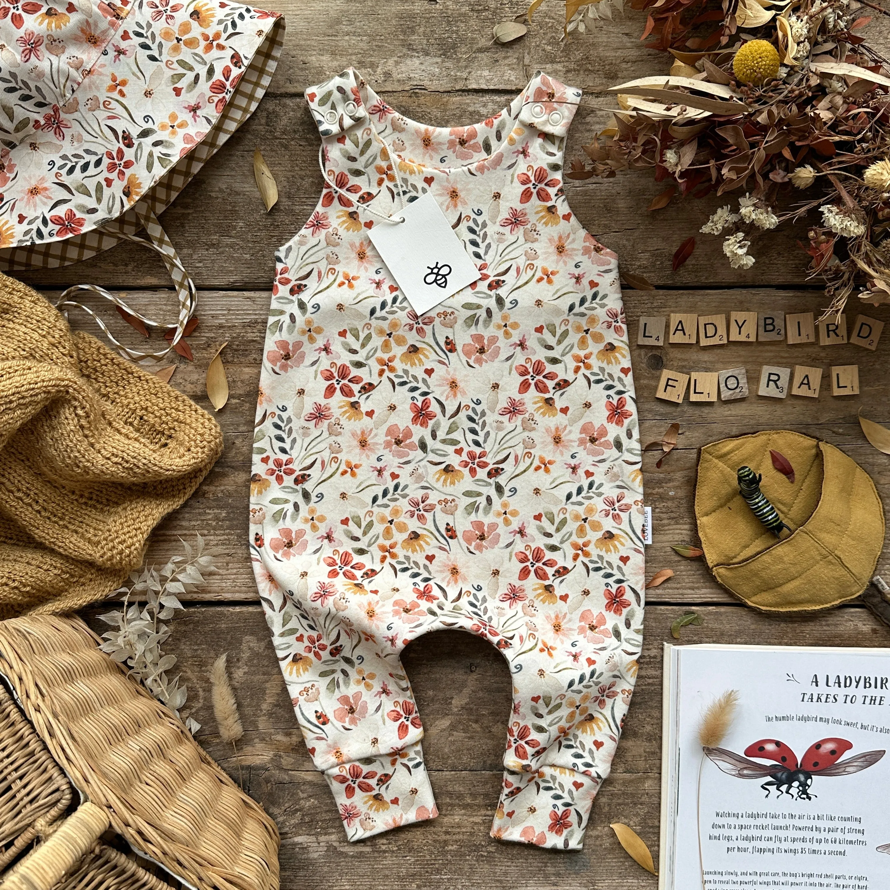 Ladybird Floral Long Romper