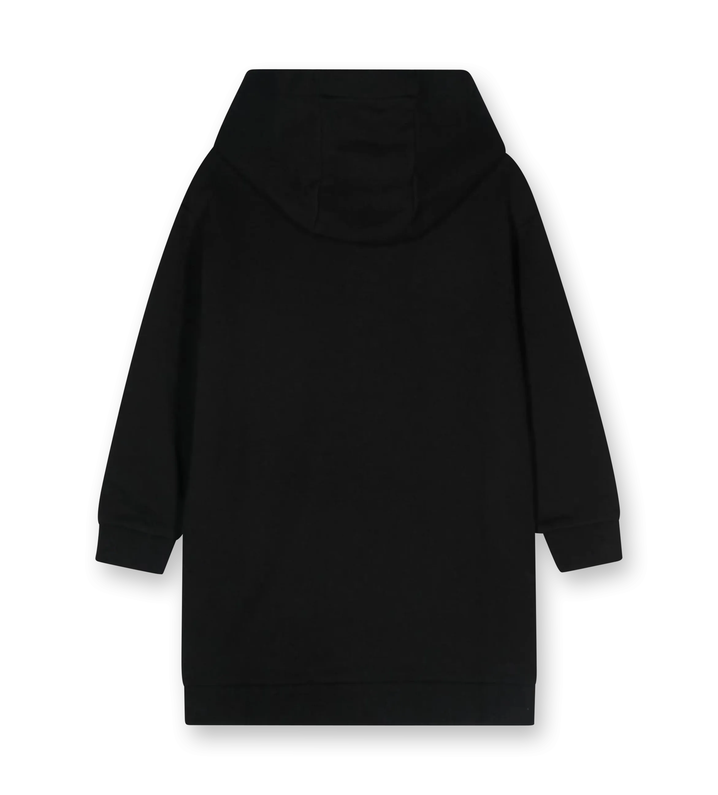 Logo-embroidered Hoodie Dress Black