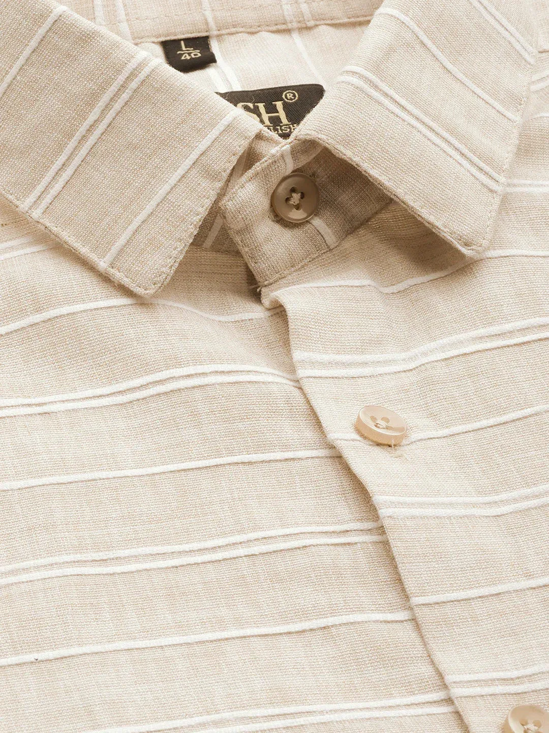 Men'S Cotton Striped Formal Shirts