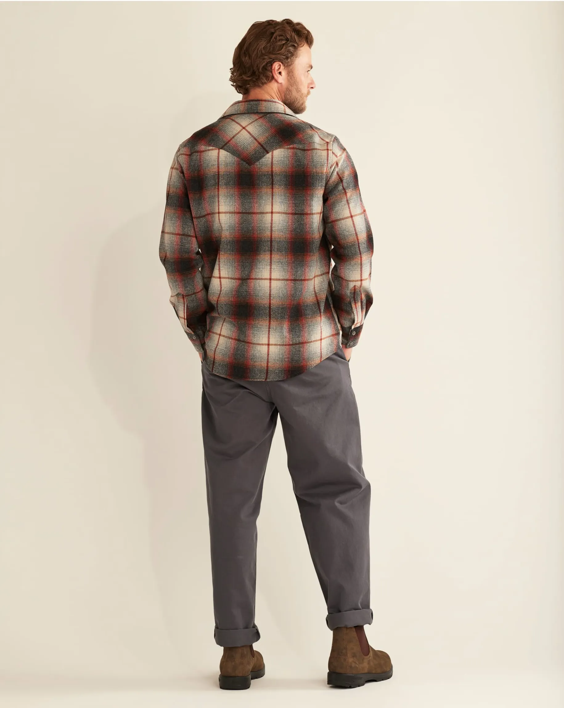 MEN'S PENDLETON PLAID SNAP-FRONT WESTERN CANYON SHIRT