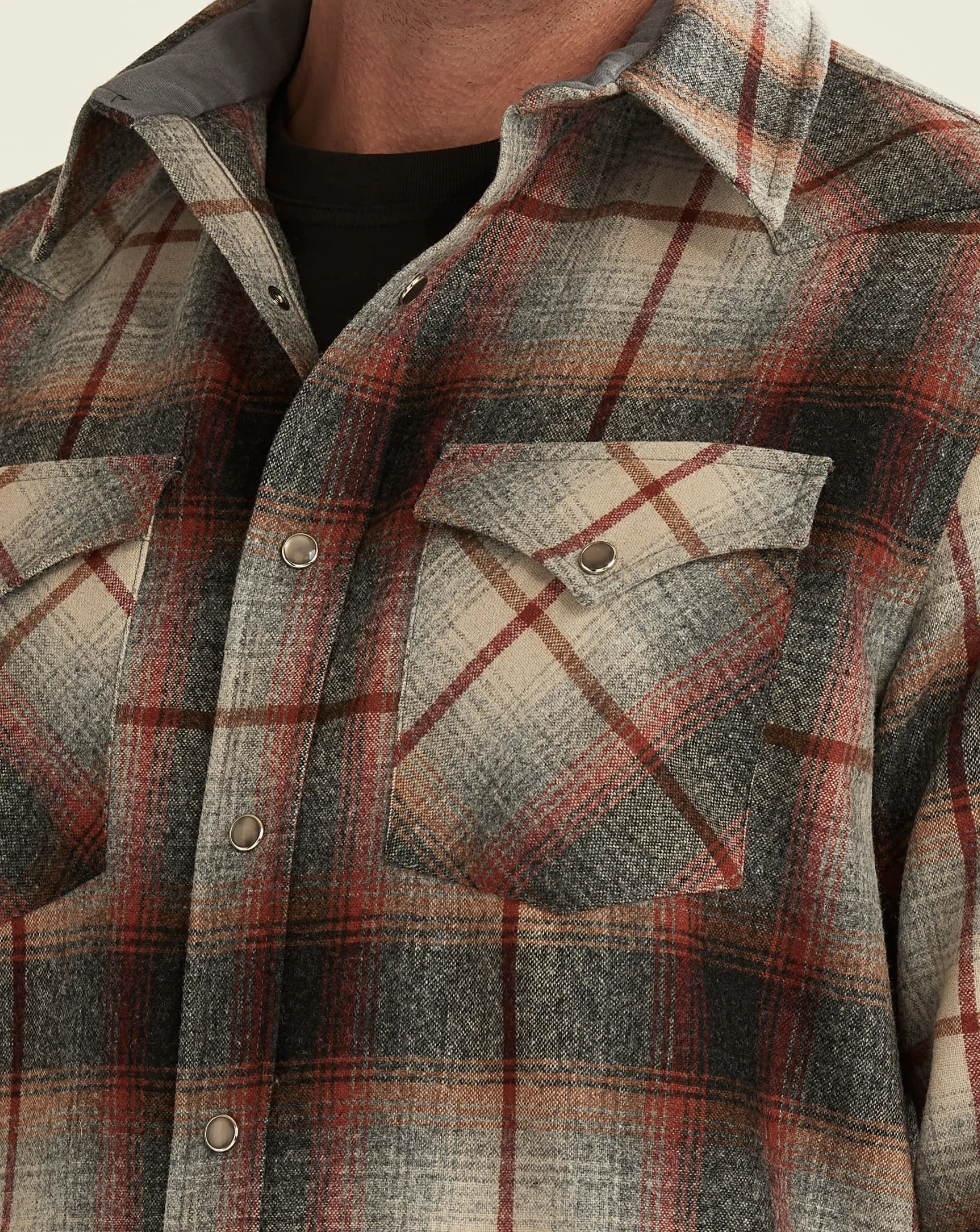 MEN'S PENDLETON PLAID SNAP-FRONT WESTERN CANYON SHIRT