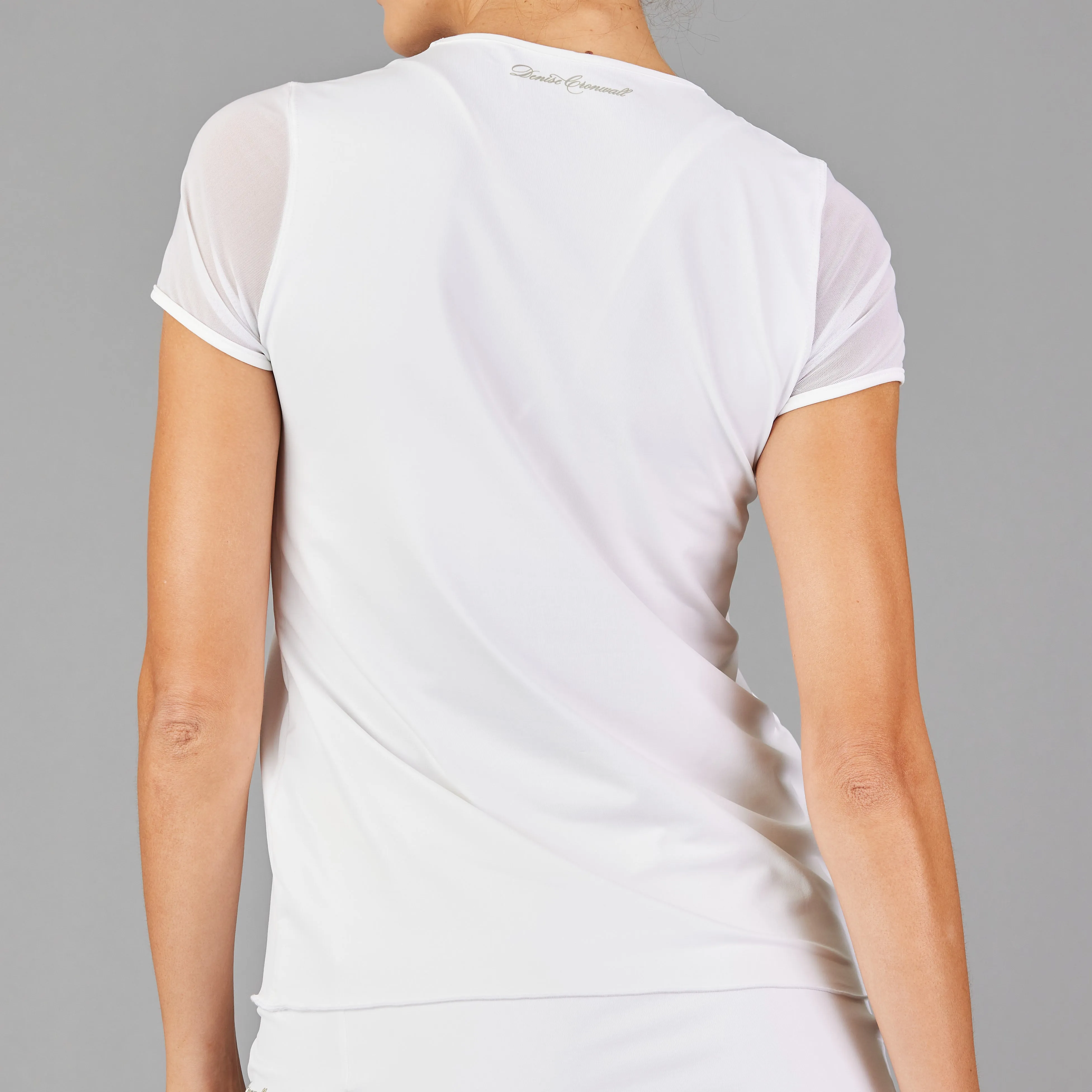 Mesh Short Sleeve Top (white)