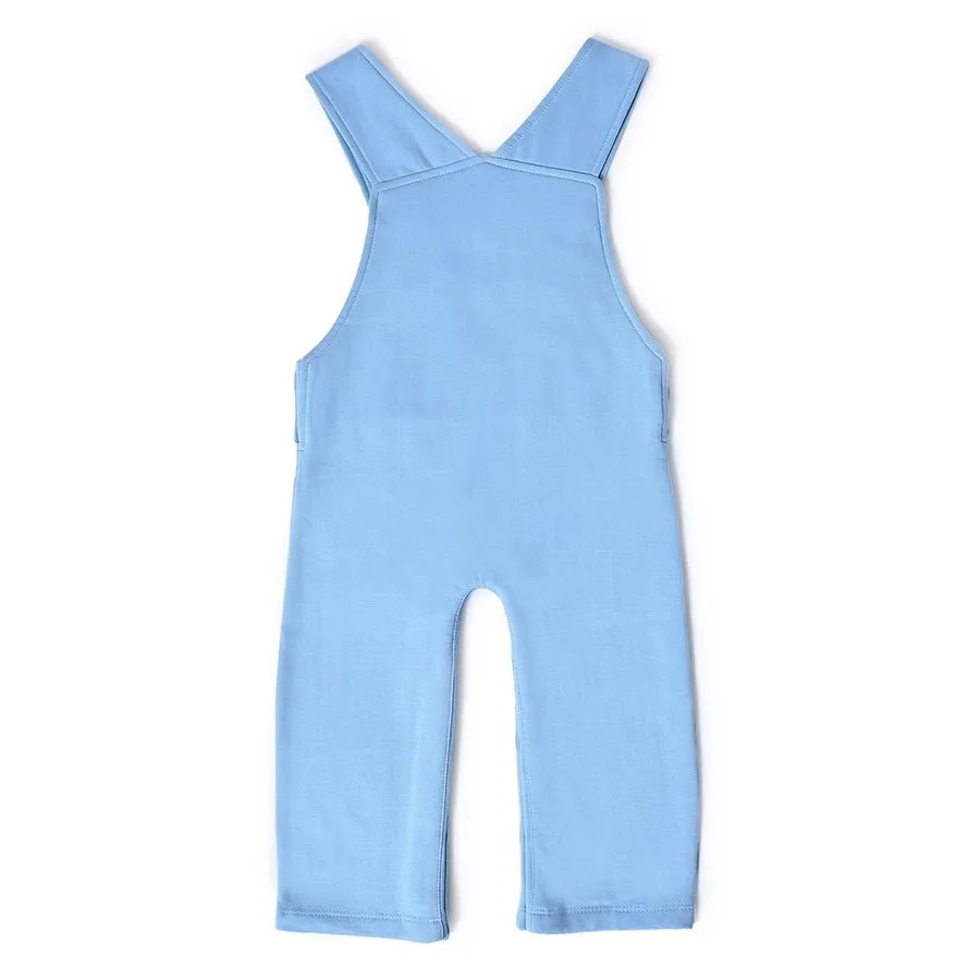 Misty Clear Sky Brushed Fleece Dungaree Set