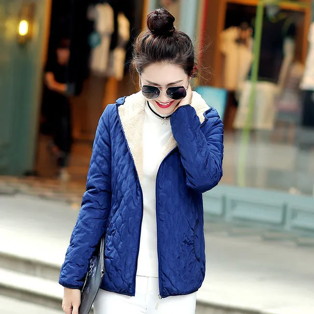 New Arrival Fleece Hooded Winter Jacket Women Parkas 2017 Spring Autumn Brand Casual Warm Long Sleeve Plus Size Coats inverno