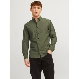 Olive Button Down Casual Shirt