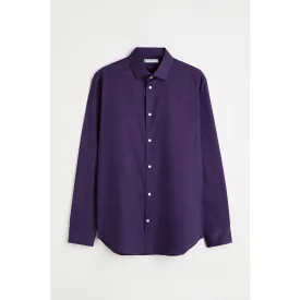 Paper Denim Violet Slim Fit Classic Shirt