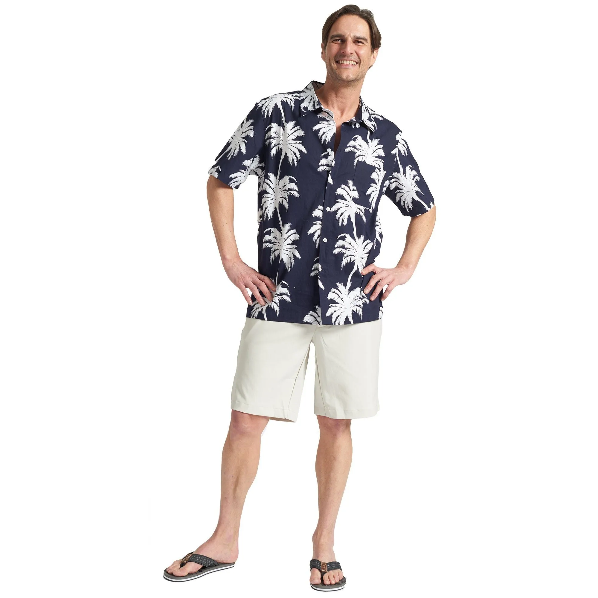 Polargear - Navy & White Palm Tree Shirt