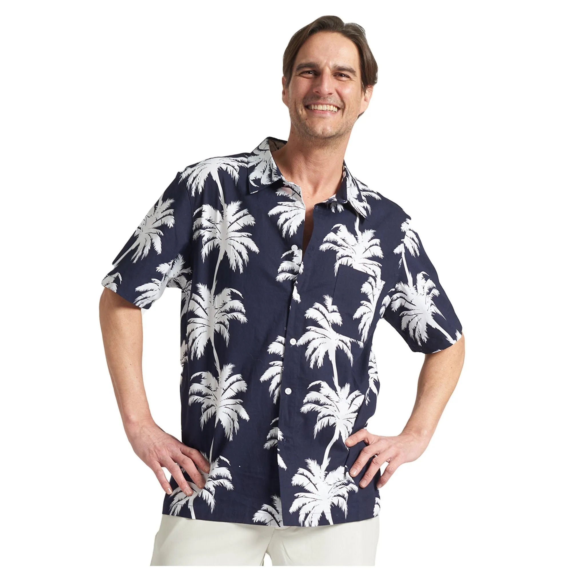 Polargear - Navy & White Palm Tree Shirt