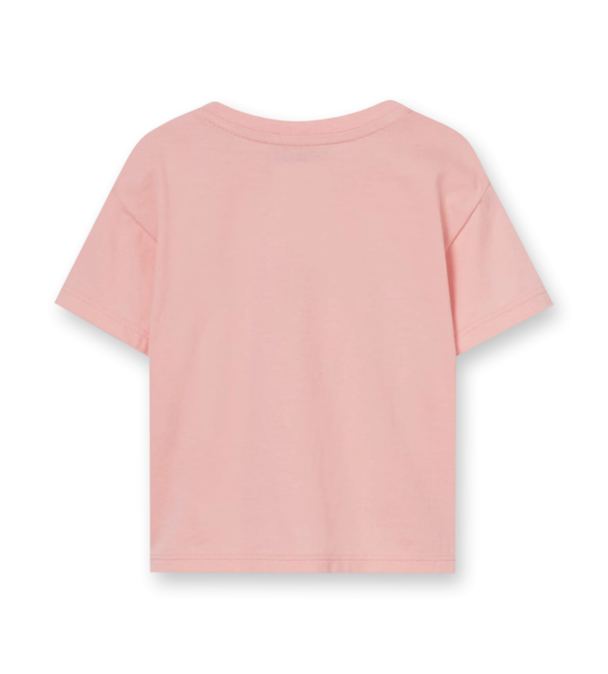 Printed Cotton T-shirt Smooth Pink